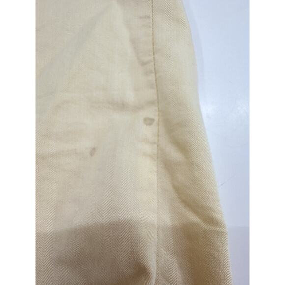 VanHeusen Mens Shirt Size 17 34/35 Tall Yellow Long Sleeve Button Up - Picture 4 of 11